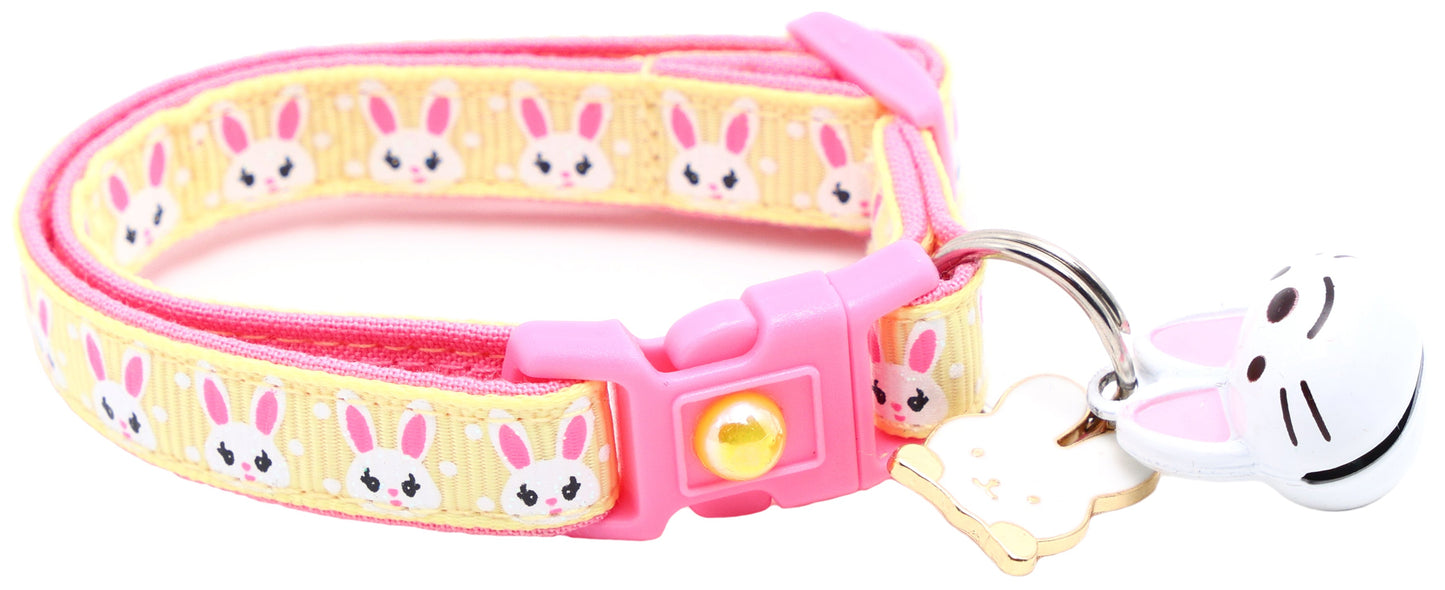 Bunny Faces Breakaway Cat Collar-25