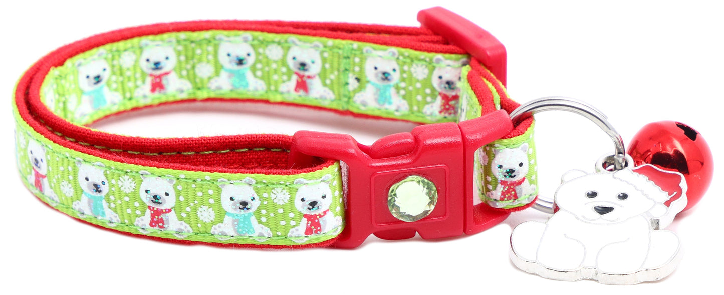 Polar Bears Breakaway Cat Collar-18