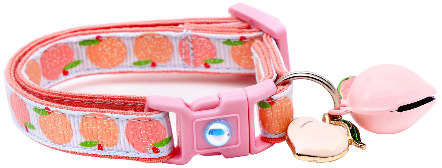 Peach Breakaway Cat Collar-20