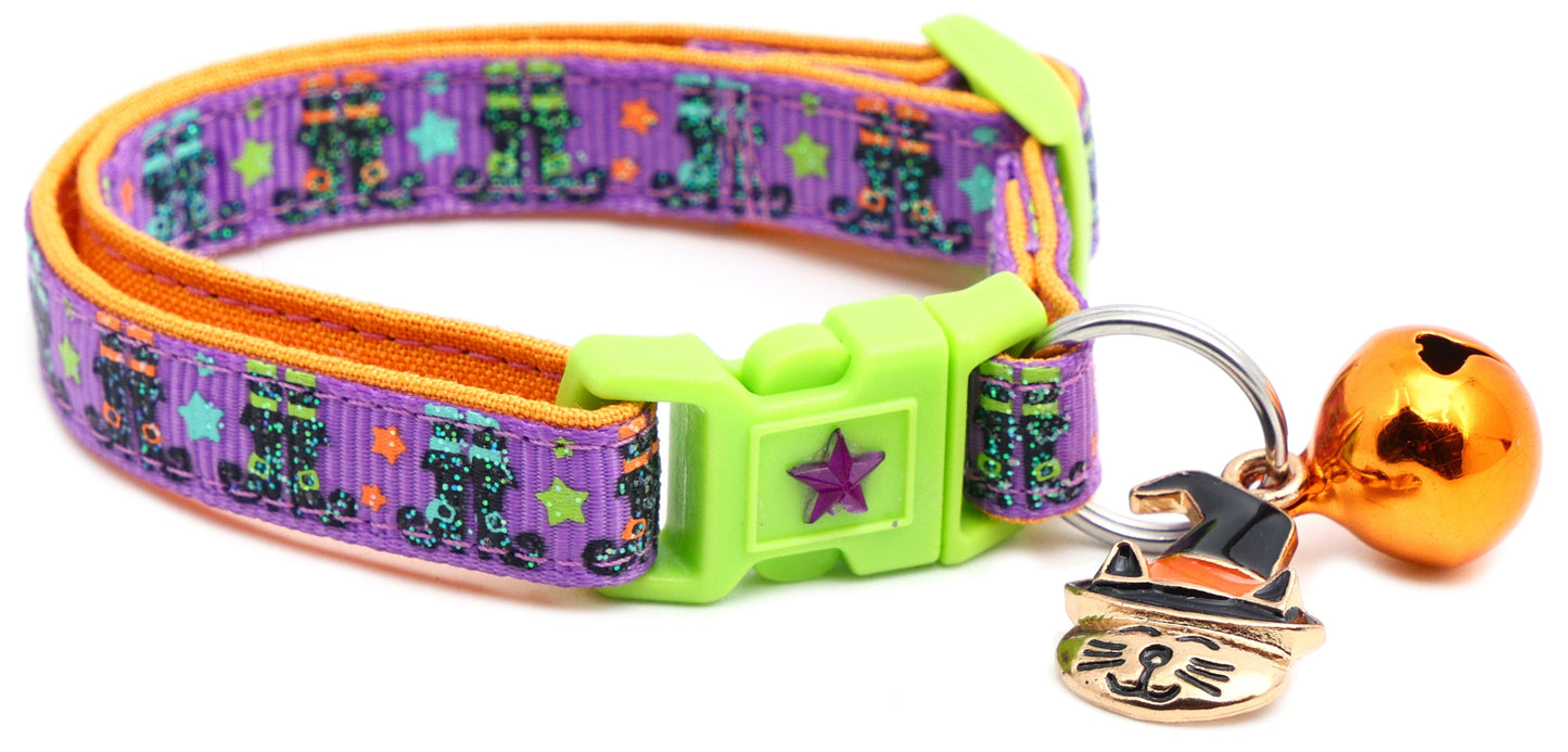 Witchy Boots Breakaway Cat Collar-17