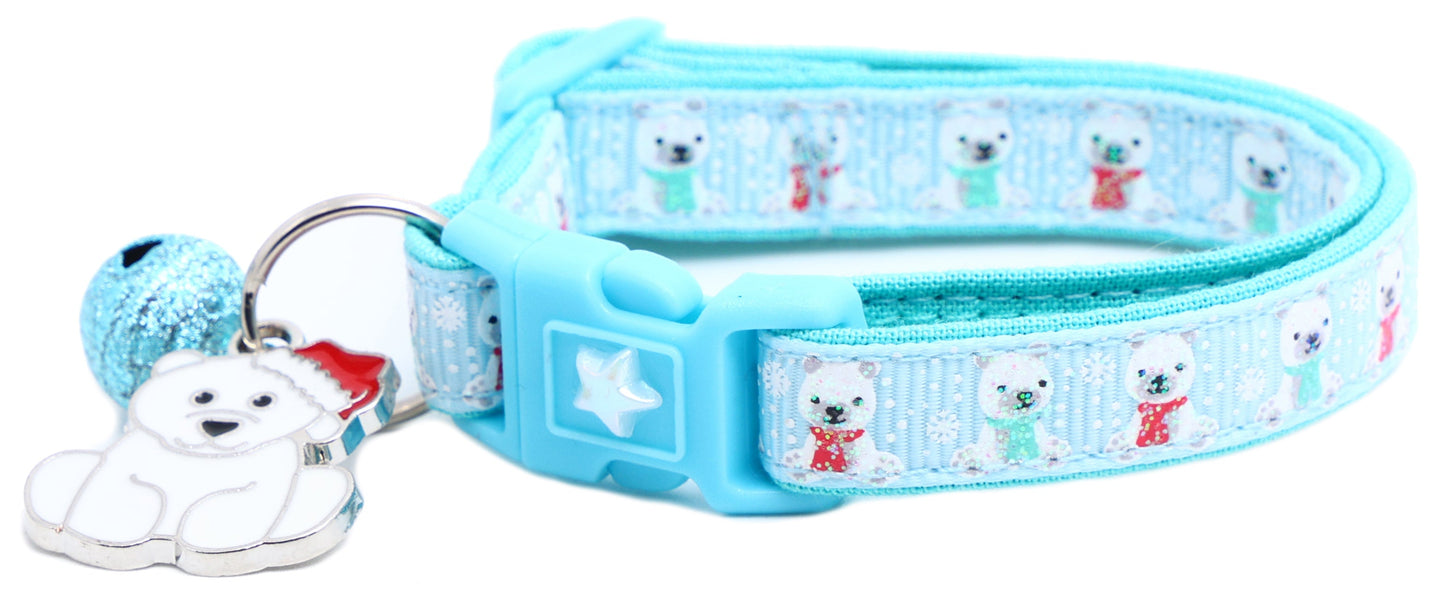 Polar Bears Breakaway Cat Collar-17