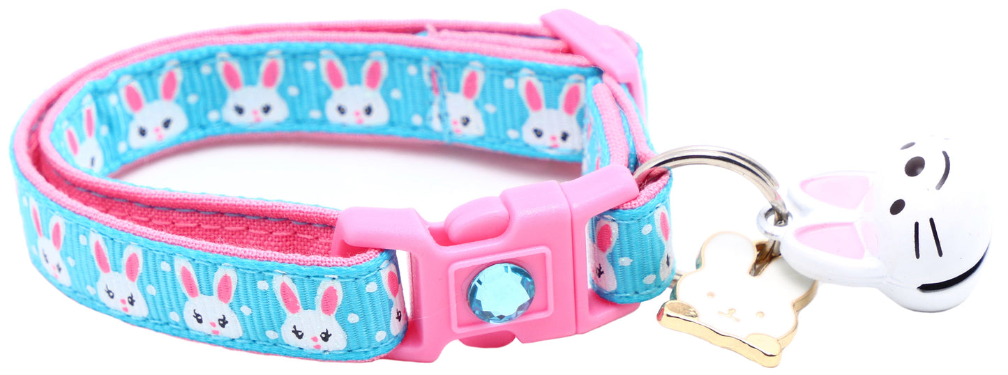 Bunny Faces Breakaway Cat Collar-26