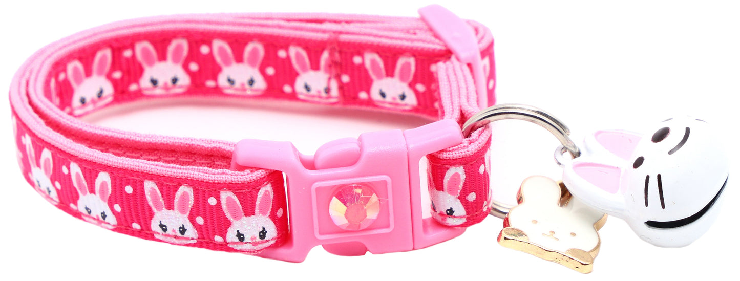 Bunny Faces Breakaway Cat Collar-24
