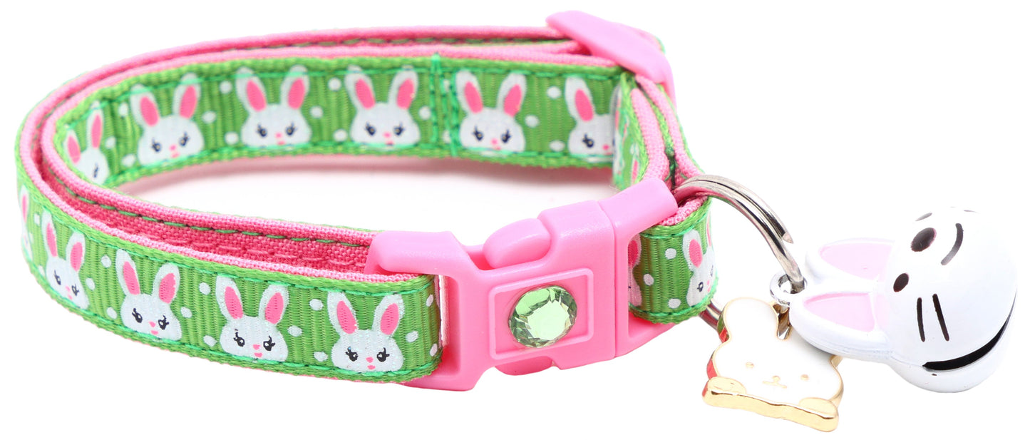 Bunny Faces Breakaway Cat Collar-27