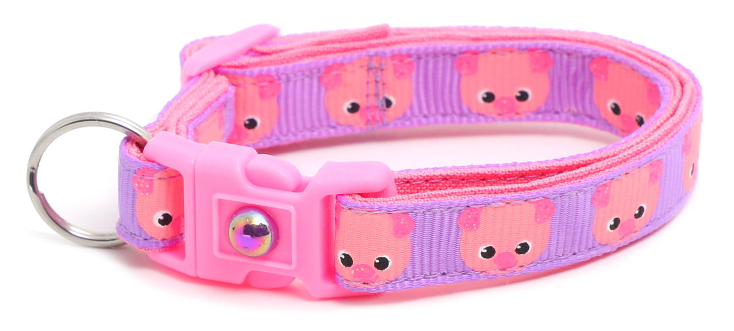 Pink Pigs Breakaway Cat Collar-25