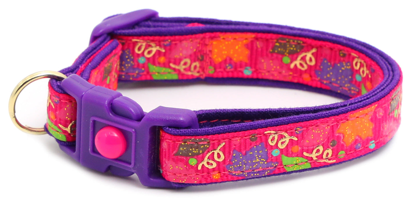 Fancy Fall Leaves Breakaway Cat Collar-24
