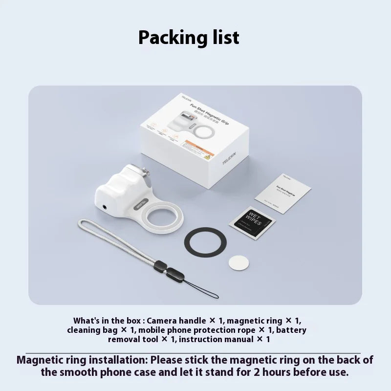 Magnetic Bluetooth Camera Handle
