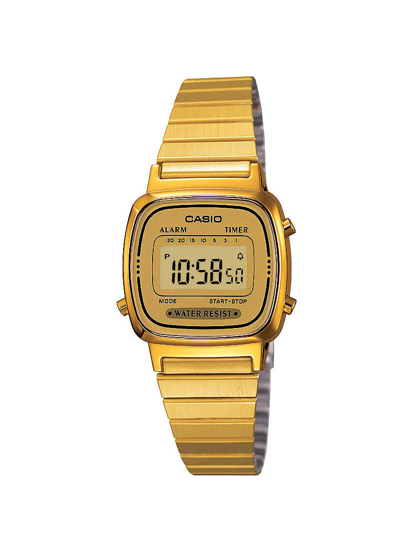 Casio Women's Gold Stainless Steel Digital Watch-0