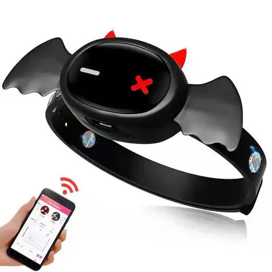 LOCKINK QIUI Love Devil E-stim Silicone Collar APP Controlled-0