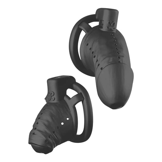 LOCKINK Sevanda Black Wiener 3D Printed Chastity Cage-0