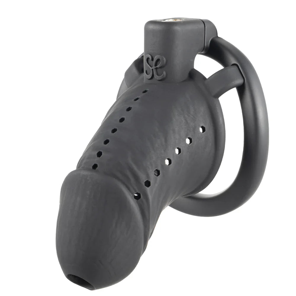 LOCKINK Sevanda Black Wiener 3D Printed Chastity Cage-1