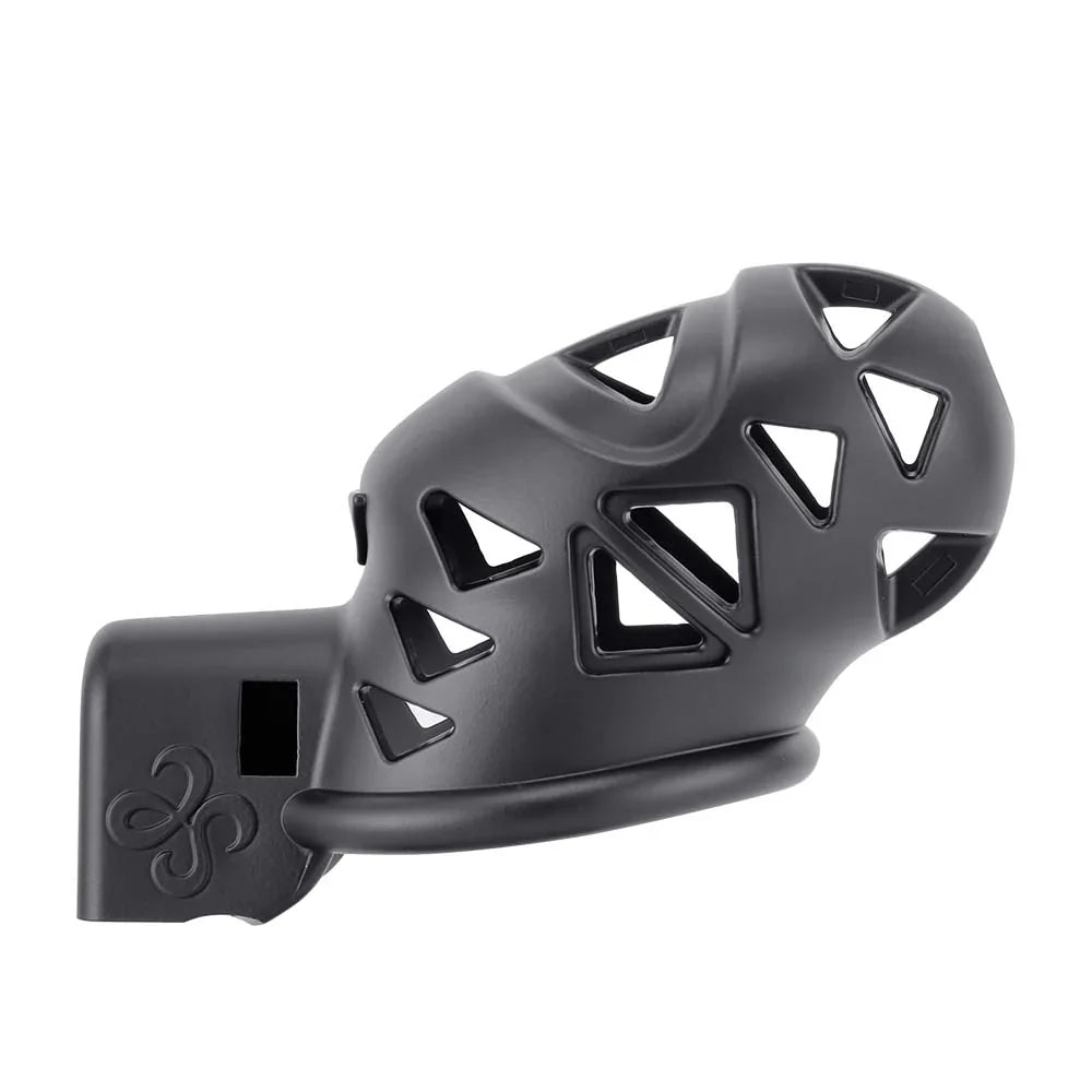 LOCKINK Sevanda Rattlesnake Plastic Male Chastity Cage With Anal Plug-4