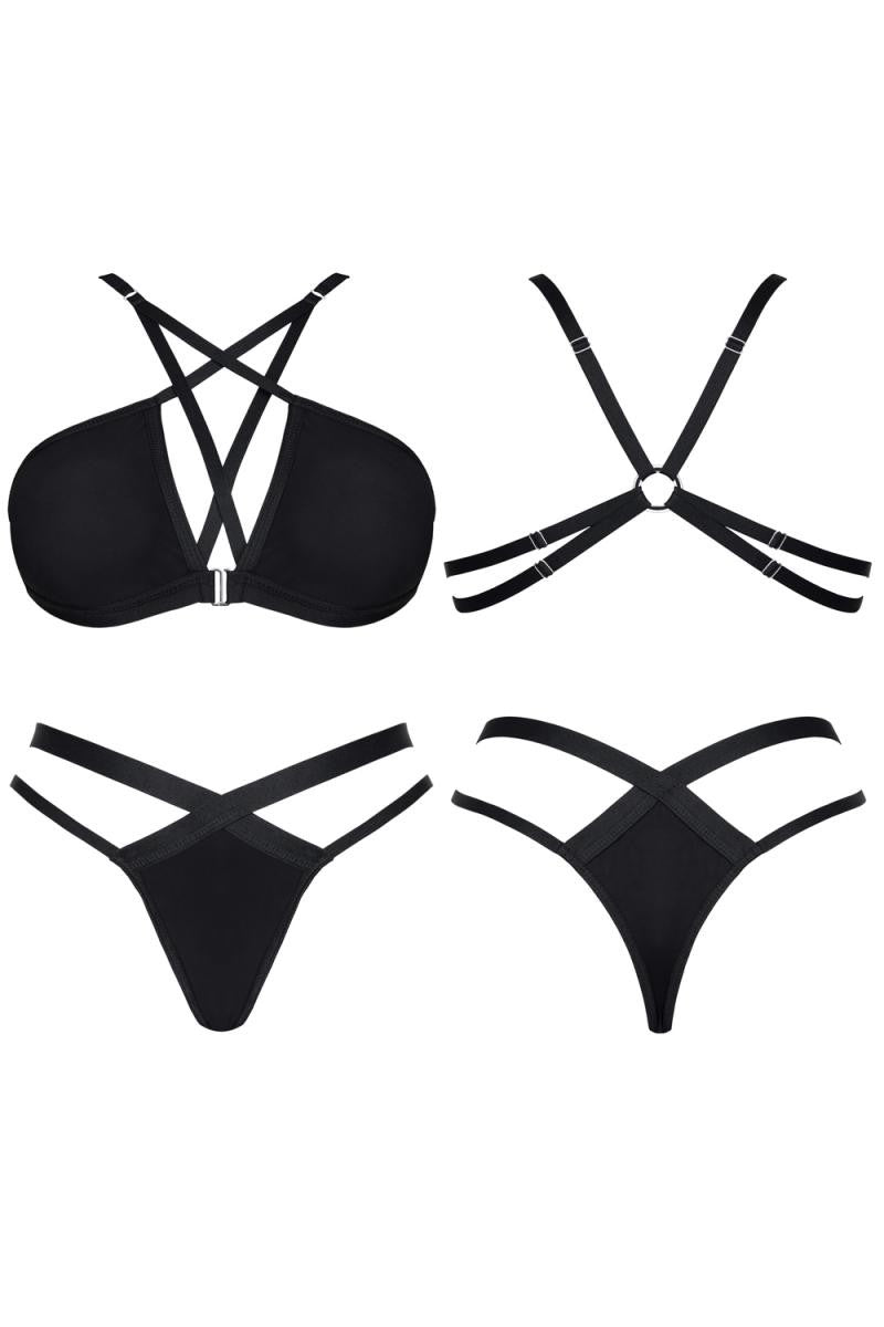 schwarzes Set LXCasilda001 - XXL-0