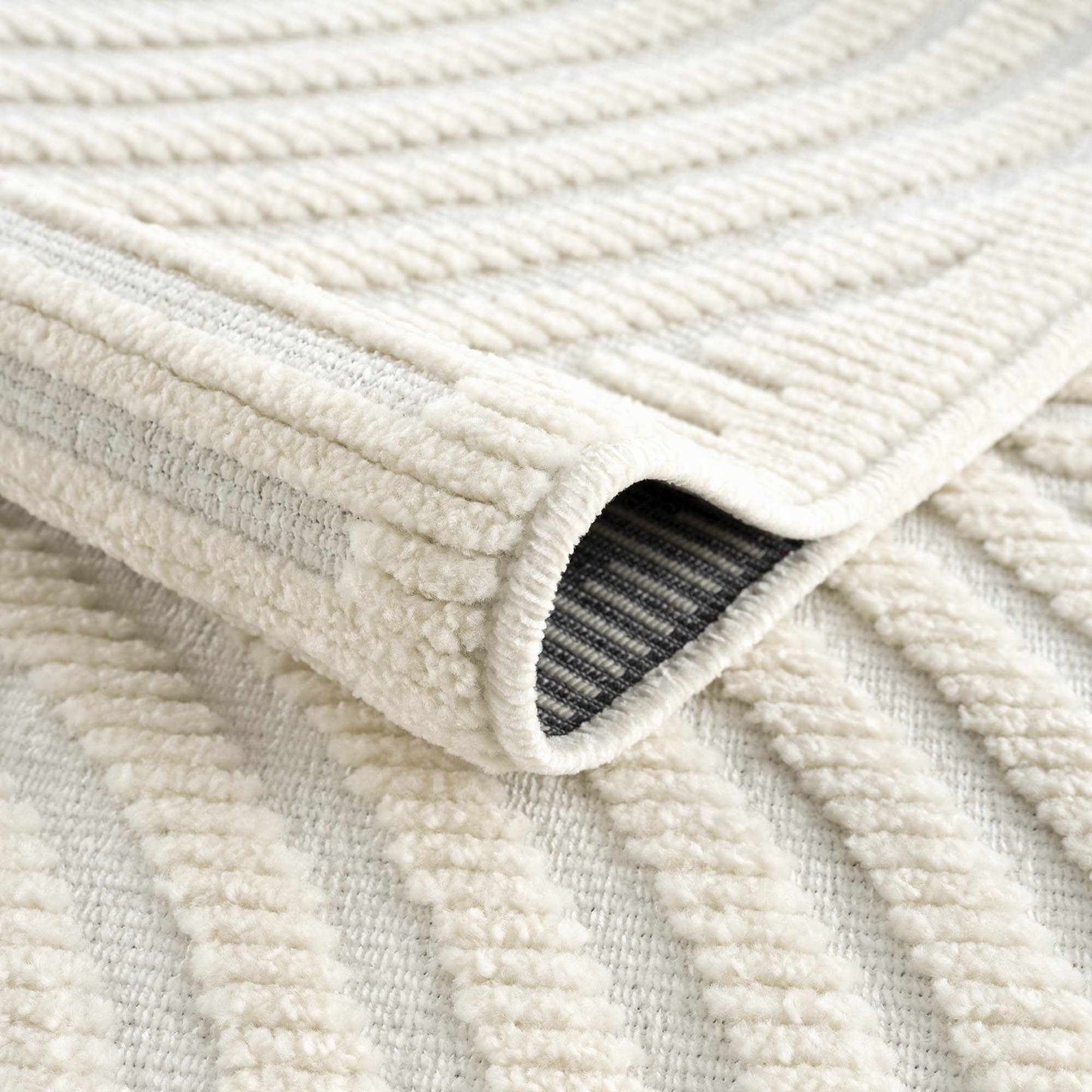 Deron White Washable Area Rug-1