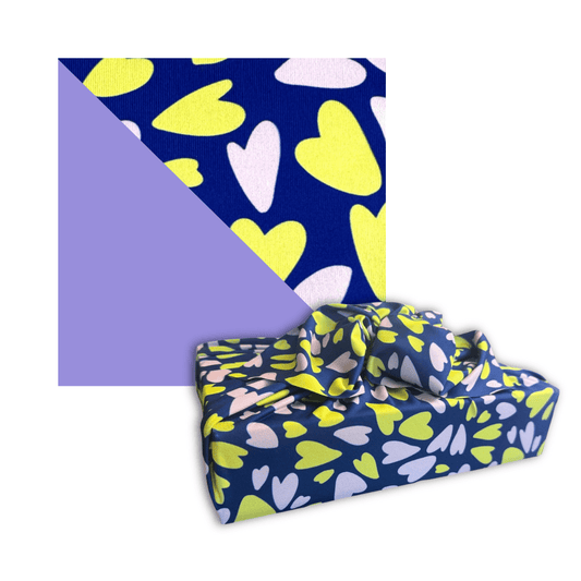 Large Reusable Cloth Furoshiki Gift Wrap | Bright Hearts-0