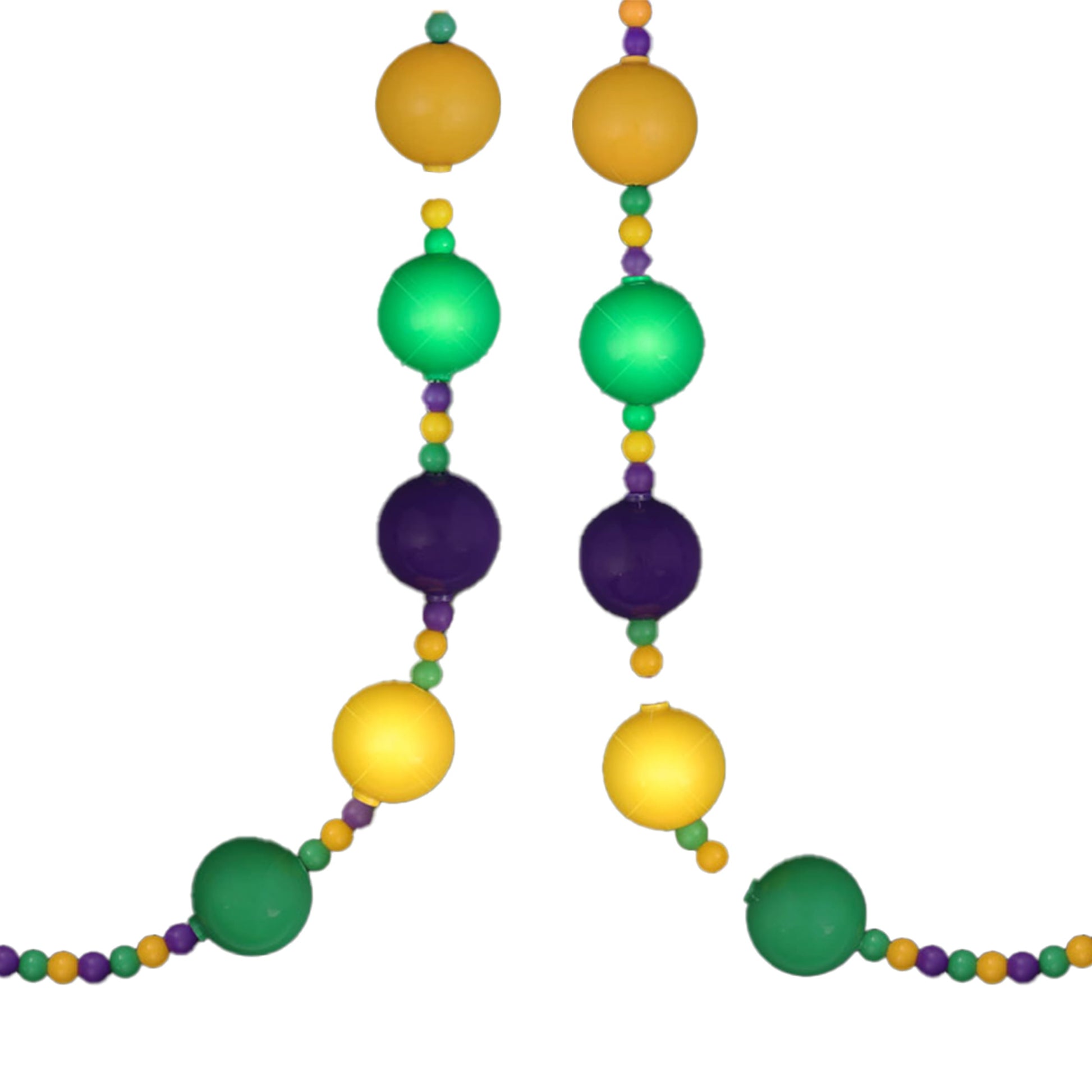 Light Up Party Balls Mardi Gras Beaded Festival Necklace-4