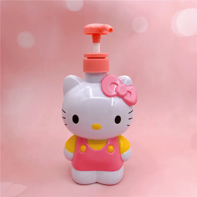 Cartoon Squeeze Bottle - 3D Cat Design for Toiletries