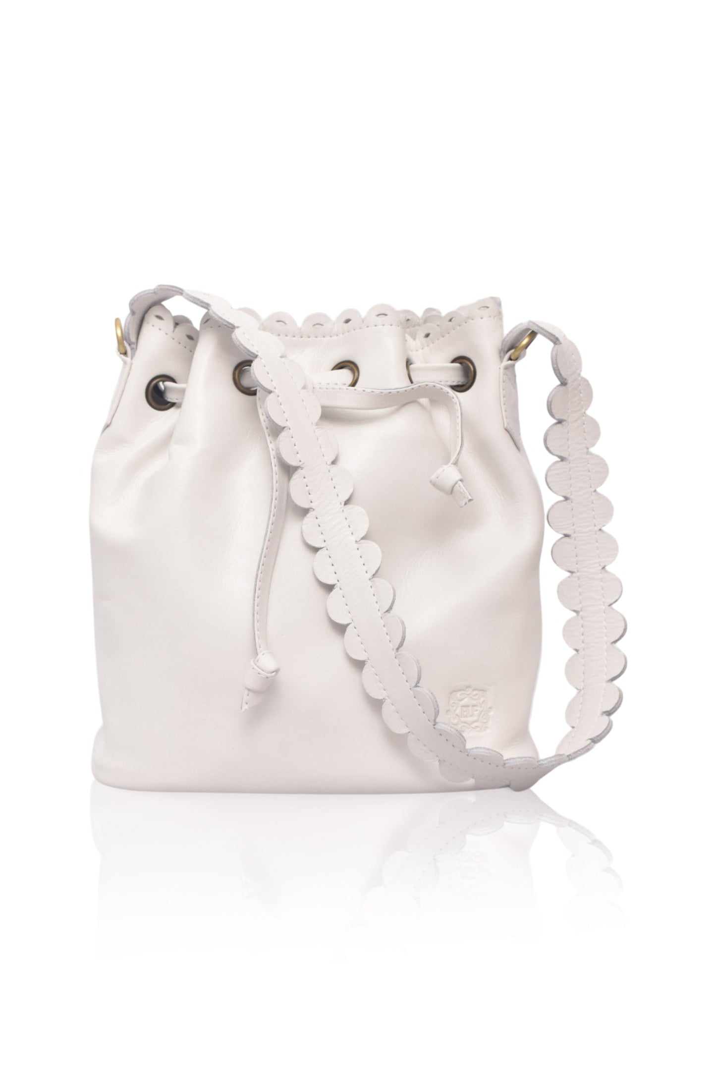 Luisa Scalloped Bucket Bag-3