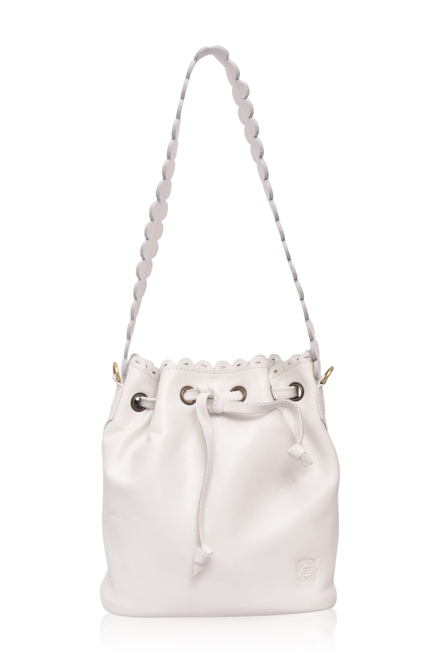 Luisa Scalloped Bucket Bag-2