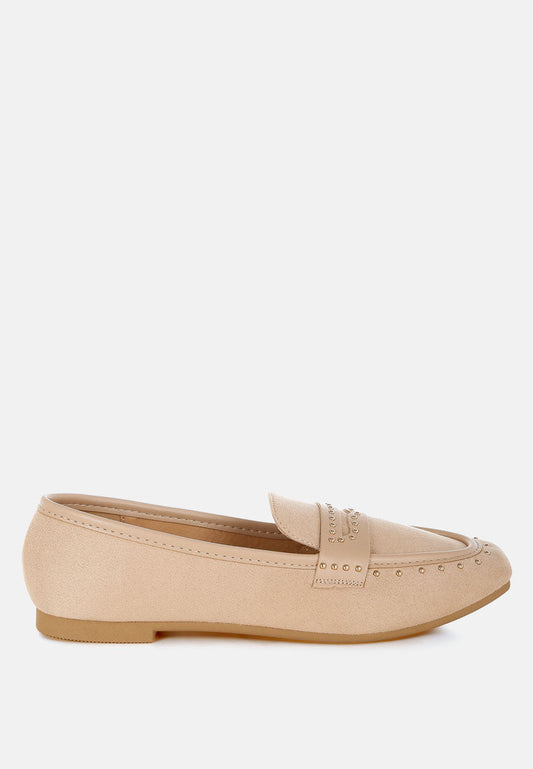 Lumina Penny Strap Studded Loafers-0