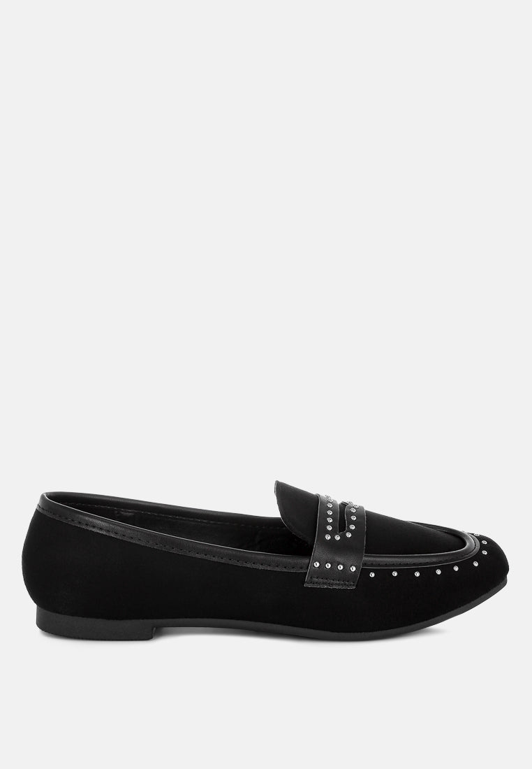 Lumina Penny Strap Studded Loafers-6