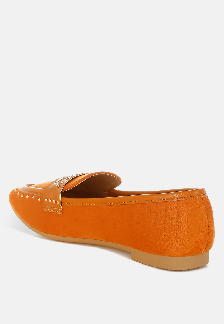 Lumina Penny Strap Studded Loafers-1