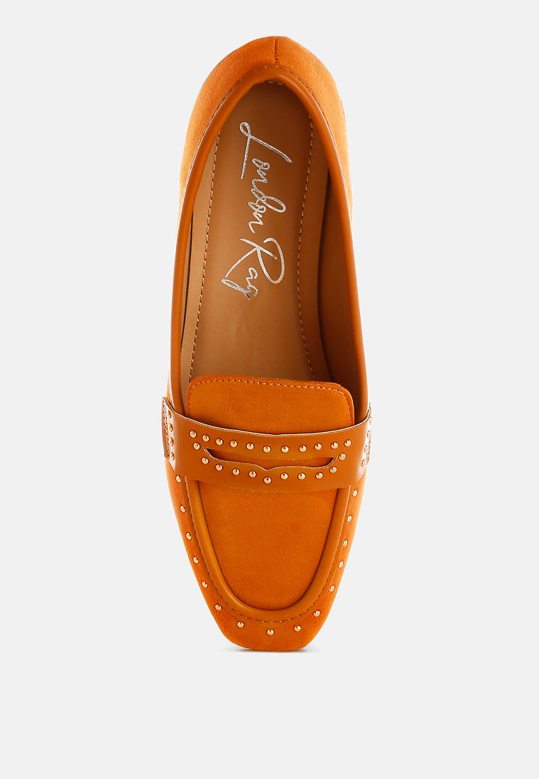 Lumina Penny Strap Studded Loafers-2