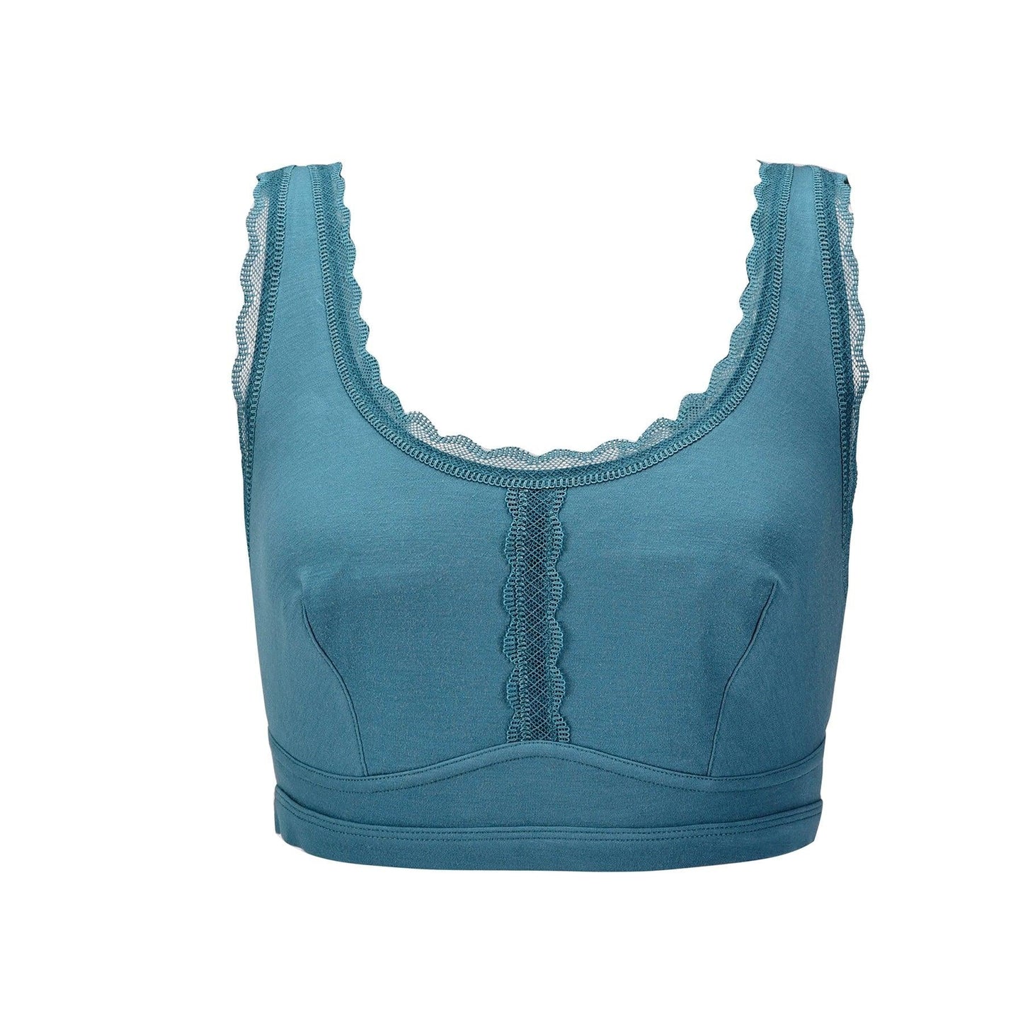 Georgia - Silk Back Support Full Coverage Wireless Organic Cotton Bra-6