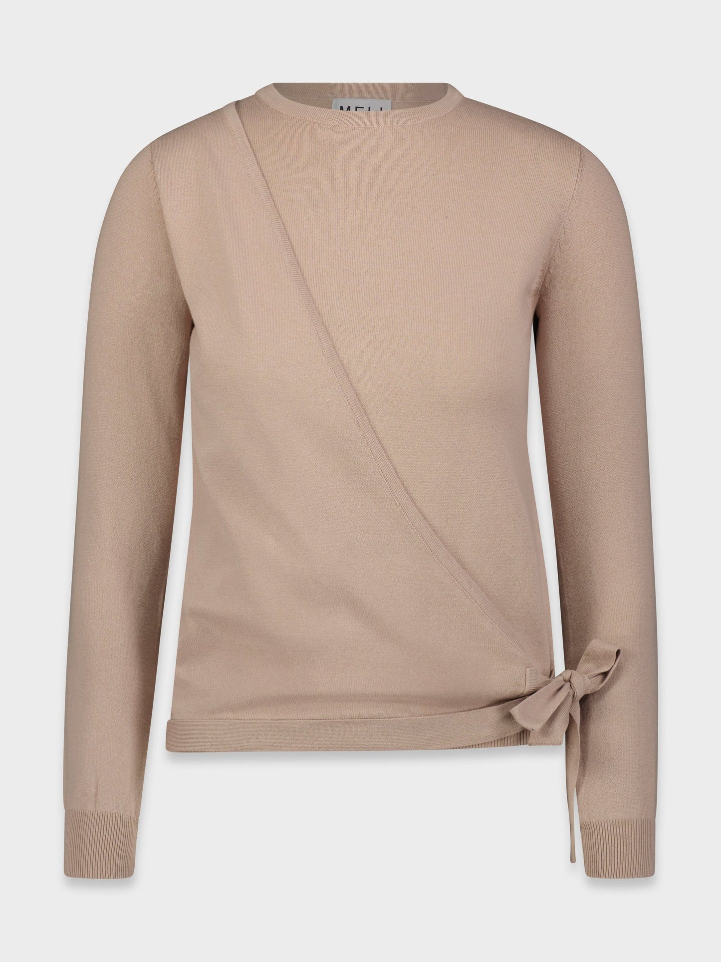 BASIC WRAP SWEATER-MAUVE-1
