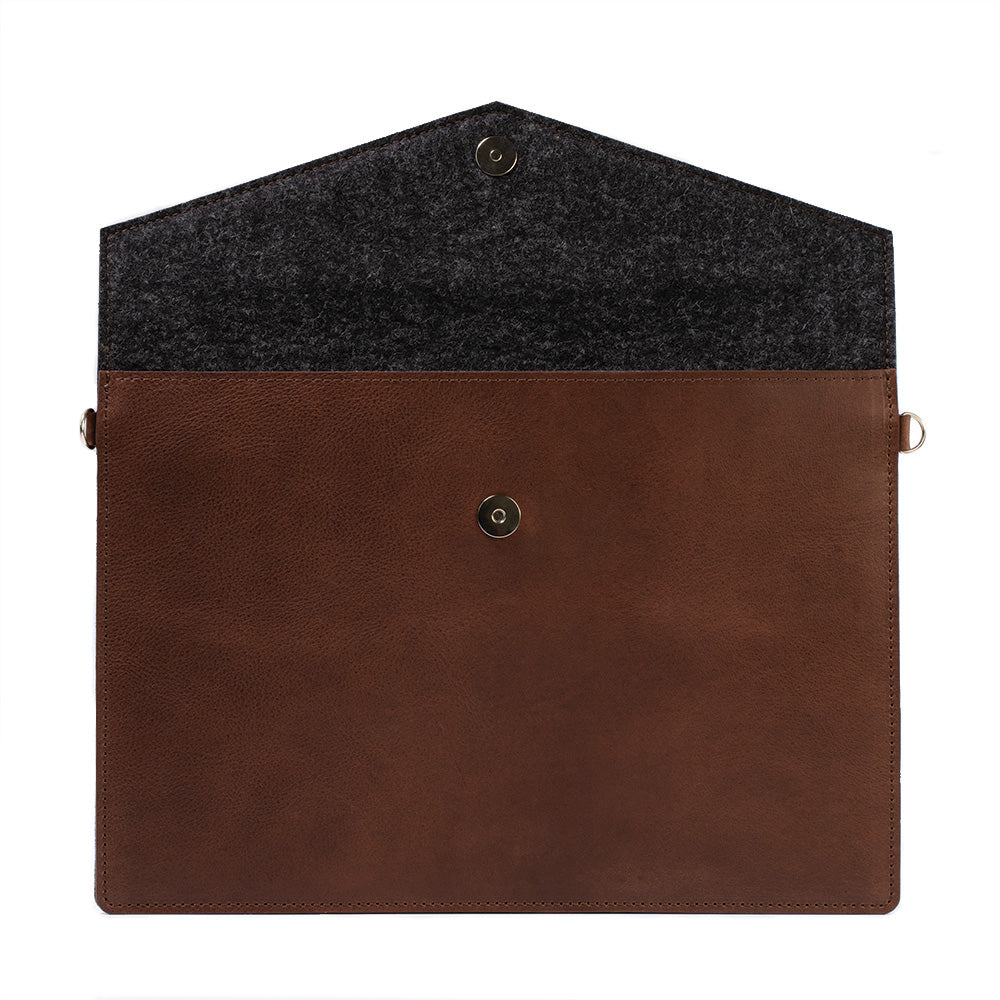 Leather Bag for iPad with adjustable strap-1