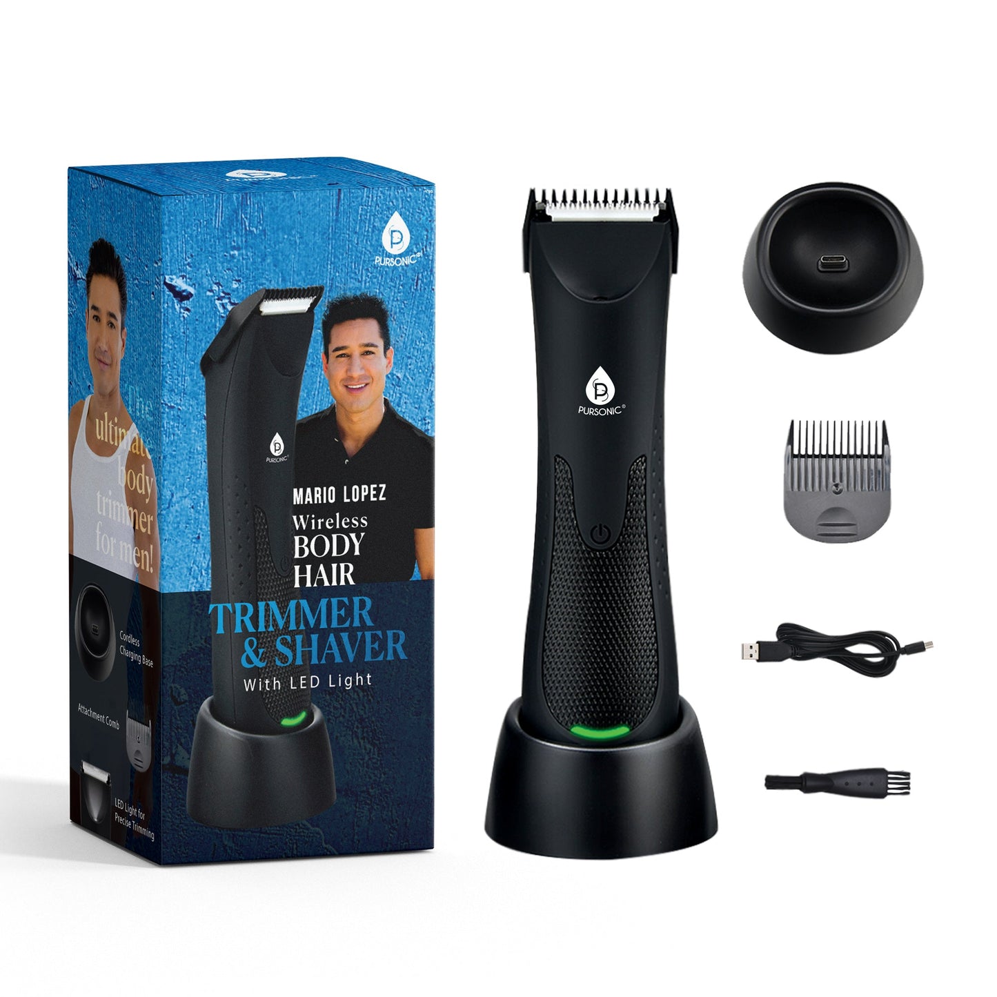 Mario Lopez Wireless Body Hair Trimmer & Shaver-2