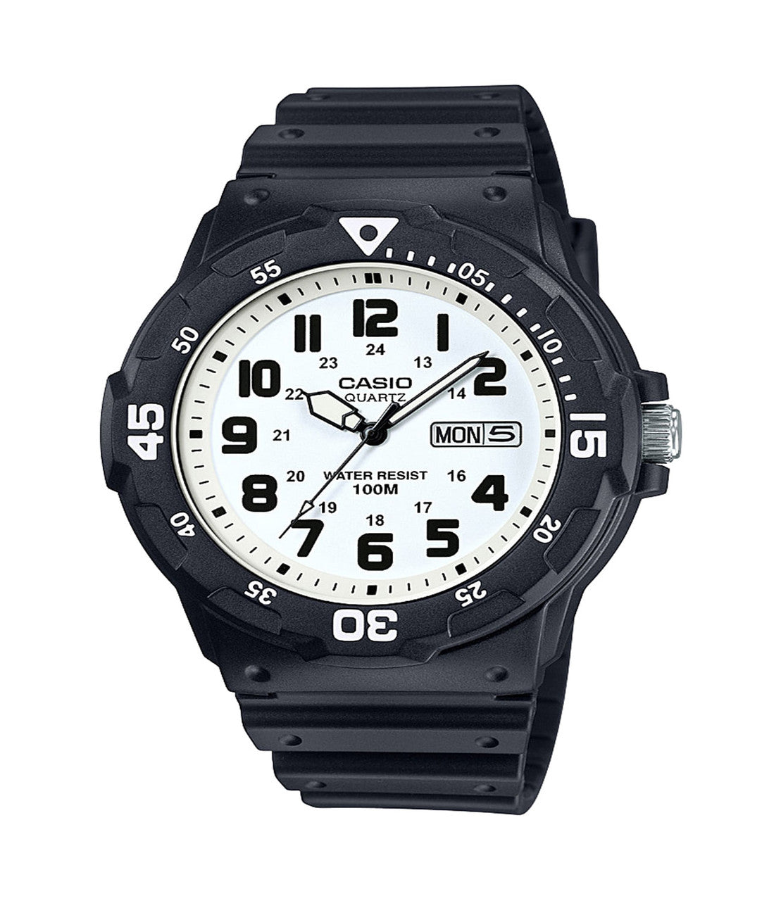 Casio Men's 'Classic' Quartz Resin Watch, Color Black (Model: MRW200H-7BV)-0
