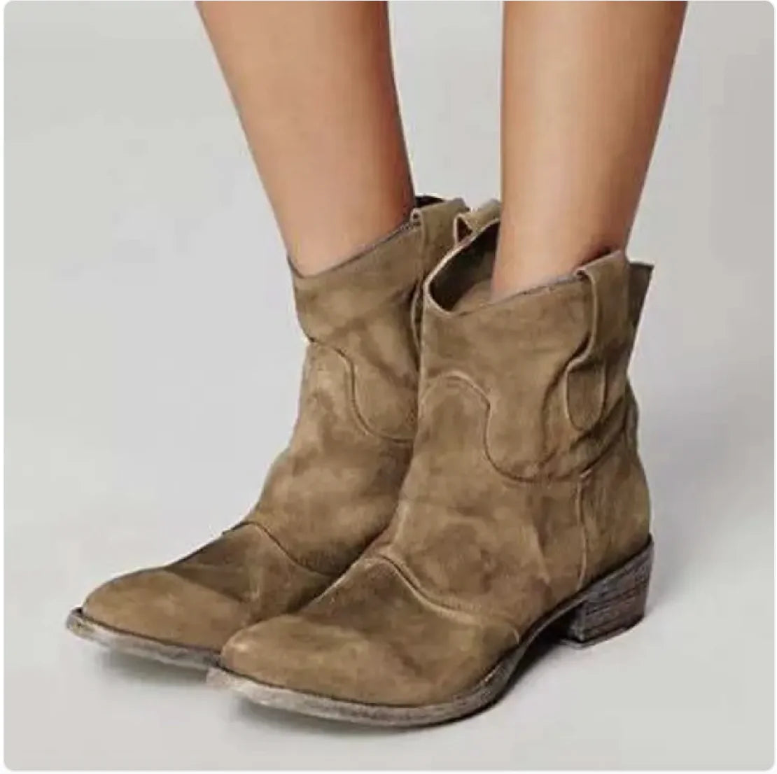 Low Heel Martin Boots