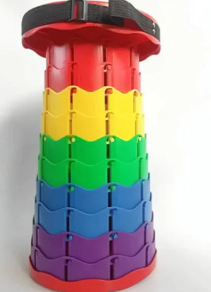 Outdoor Telescopic Plastic Folding Stool