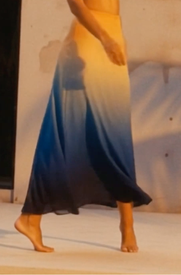 Maia Silk Midi Skirt in Cosmos-1