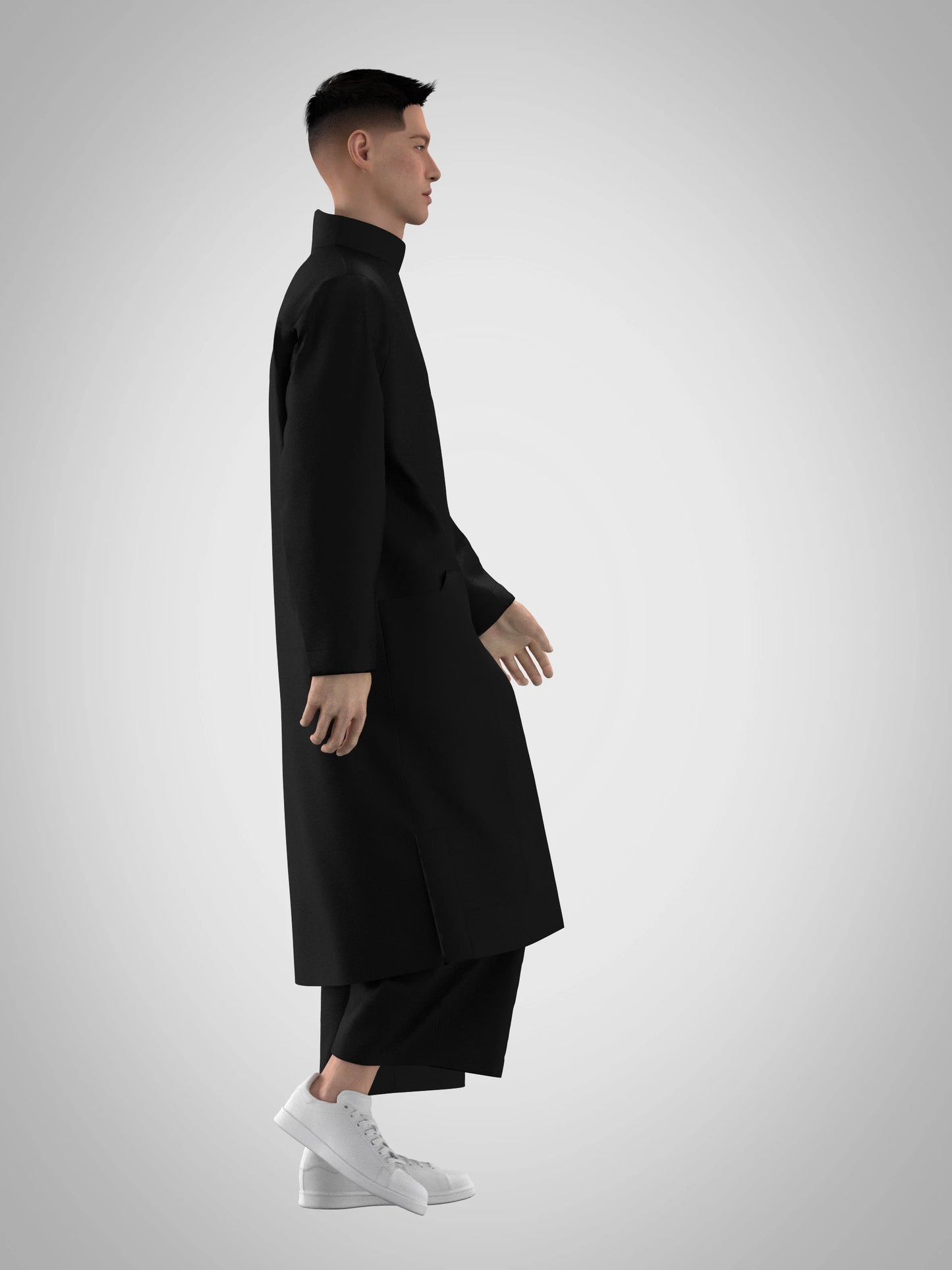 Manteau Taishô - Black - Précommande-2
