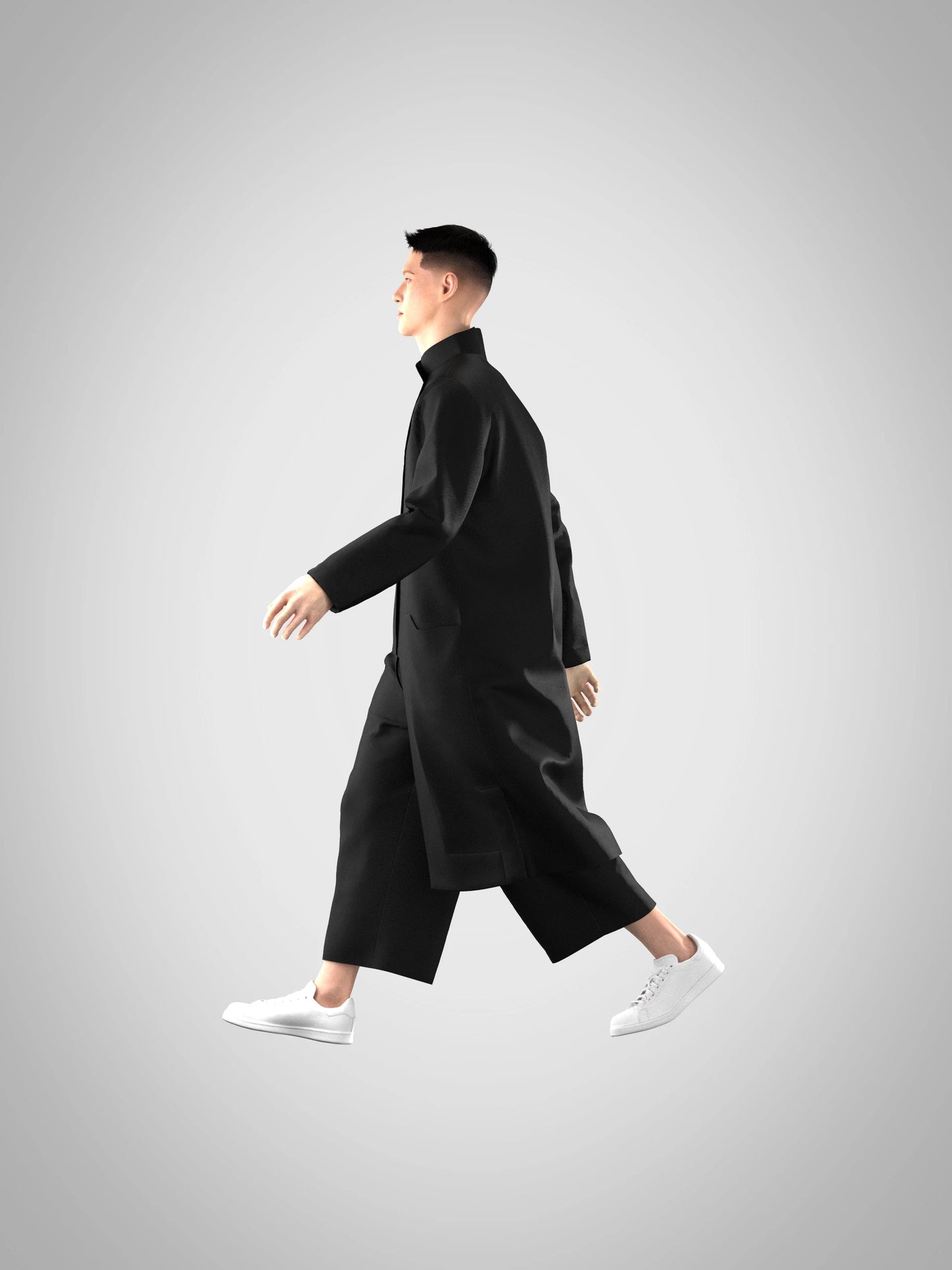 Manteau Taishô - Black - Précommande-1