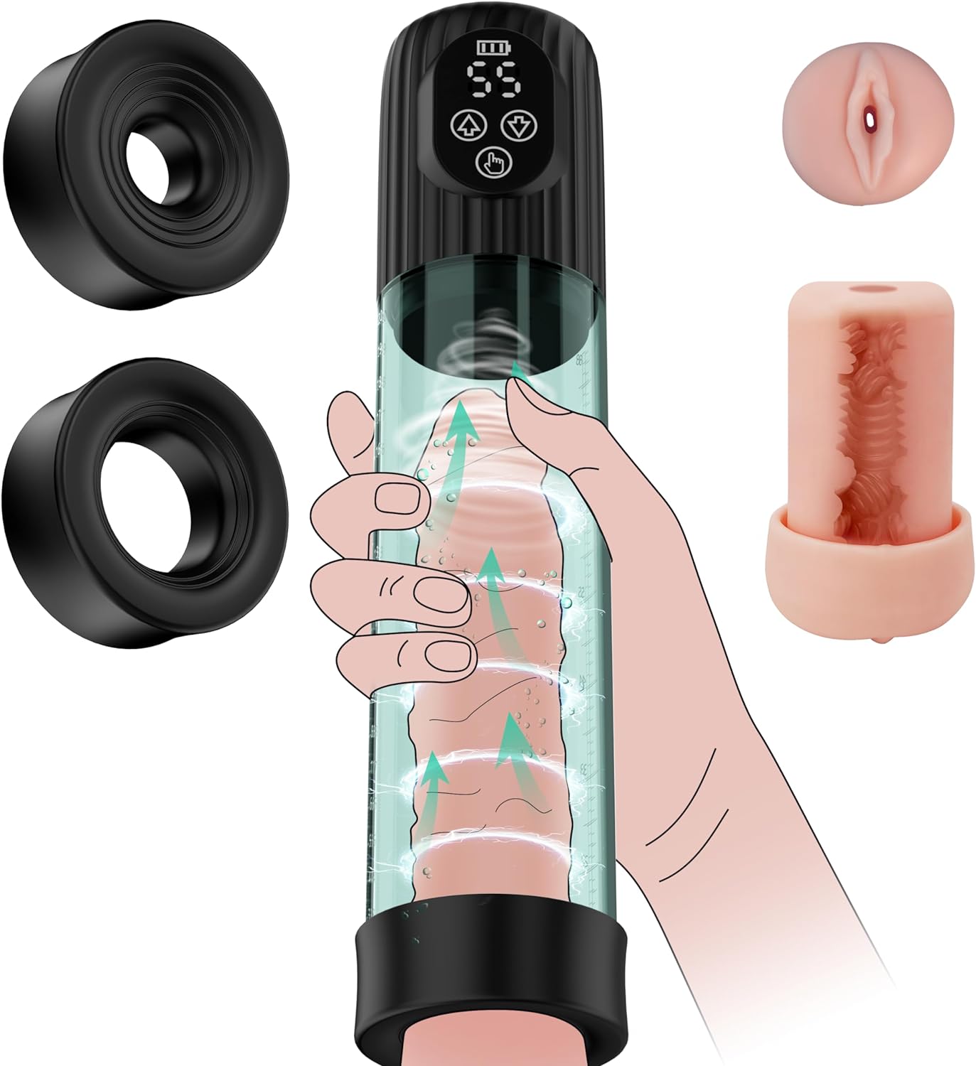 AquaGrip Penis Pump Male Masturbator-1