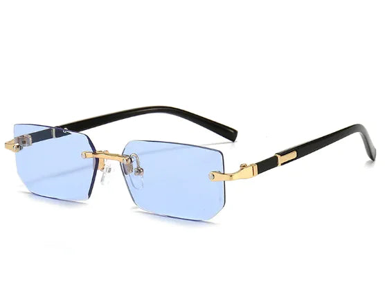 Women's Rimless Jelly Color Fashion Sunglasses