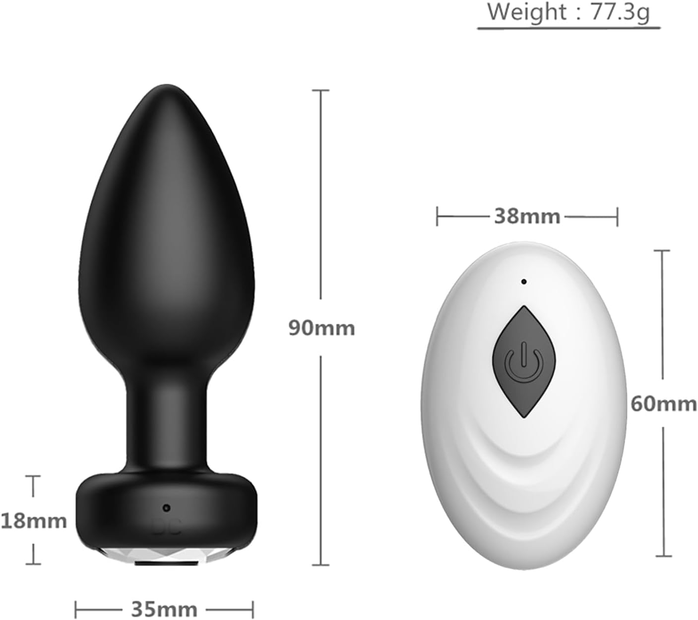MidnightWhisper Remote Prostate Anal Plug-2