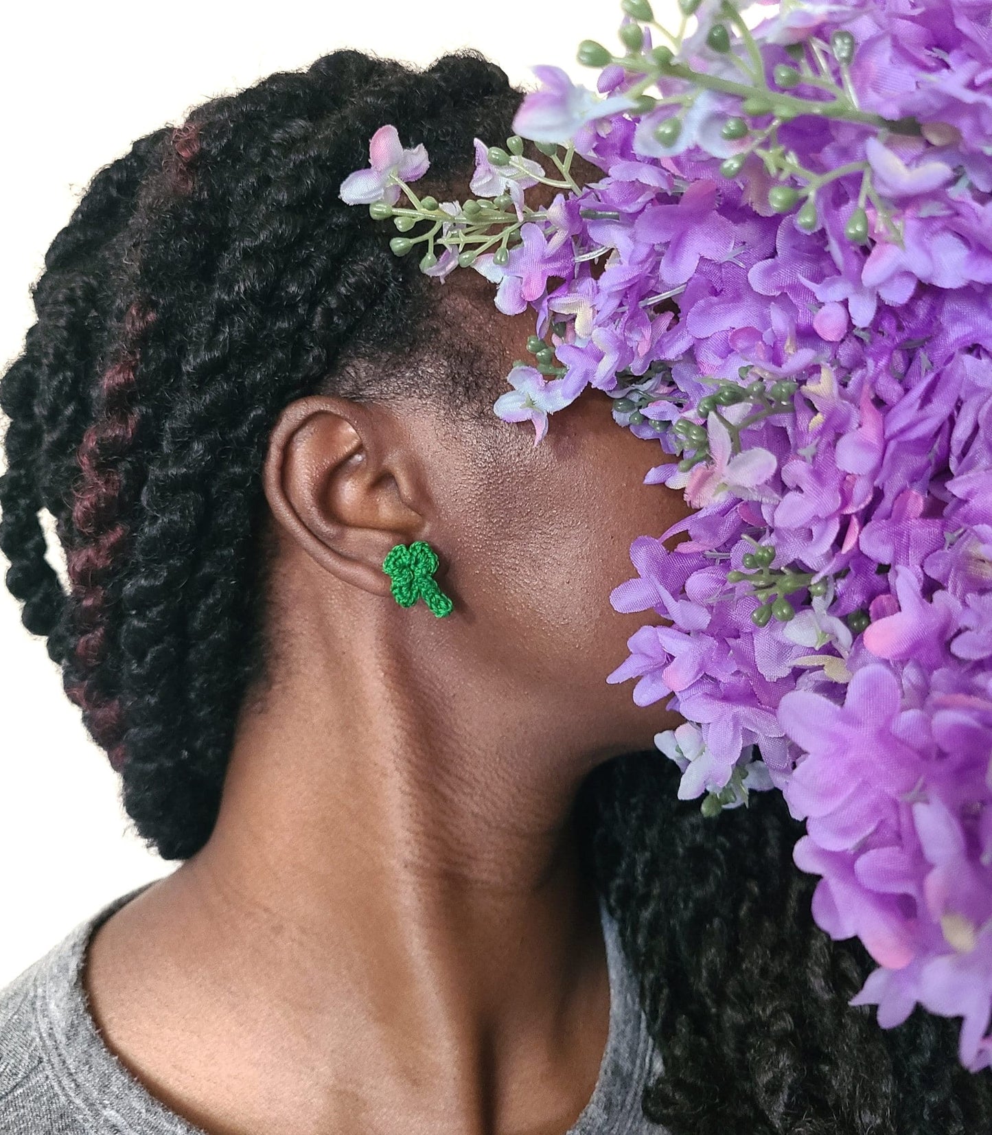 Shamrock Stud Earrings-1