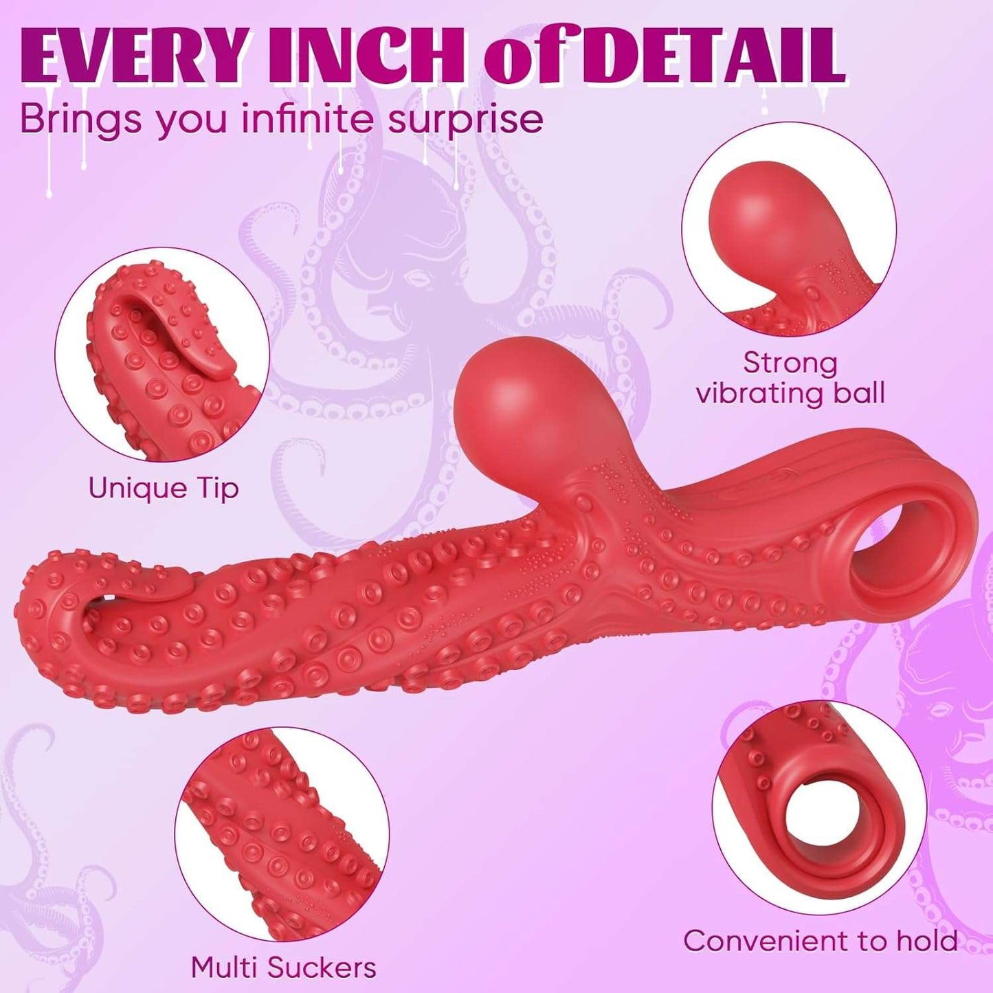 MonsterVibe Clit Stimulation Dildo Vibrator-2