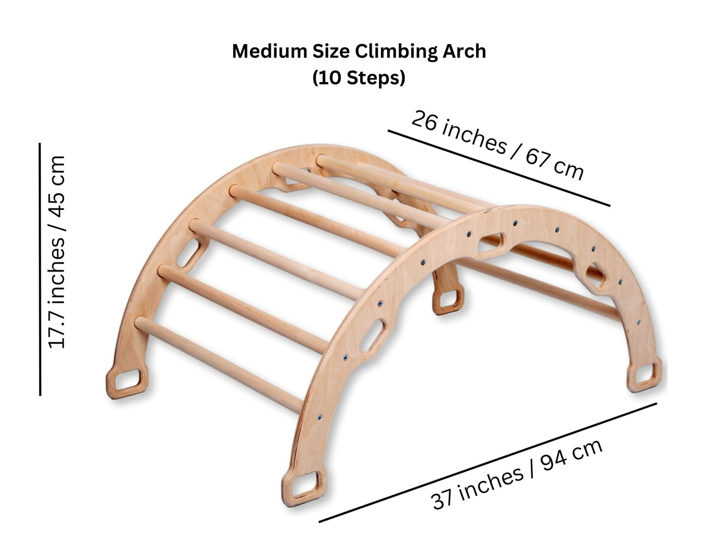 Montessori Indoor Playground | Pikler Triangle & Climbing Arch & 2in1 Ramp & Pillow-4