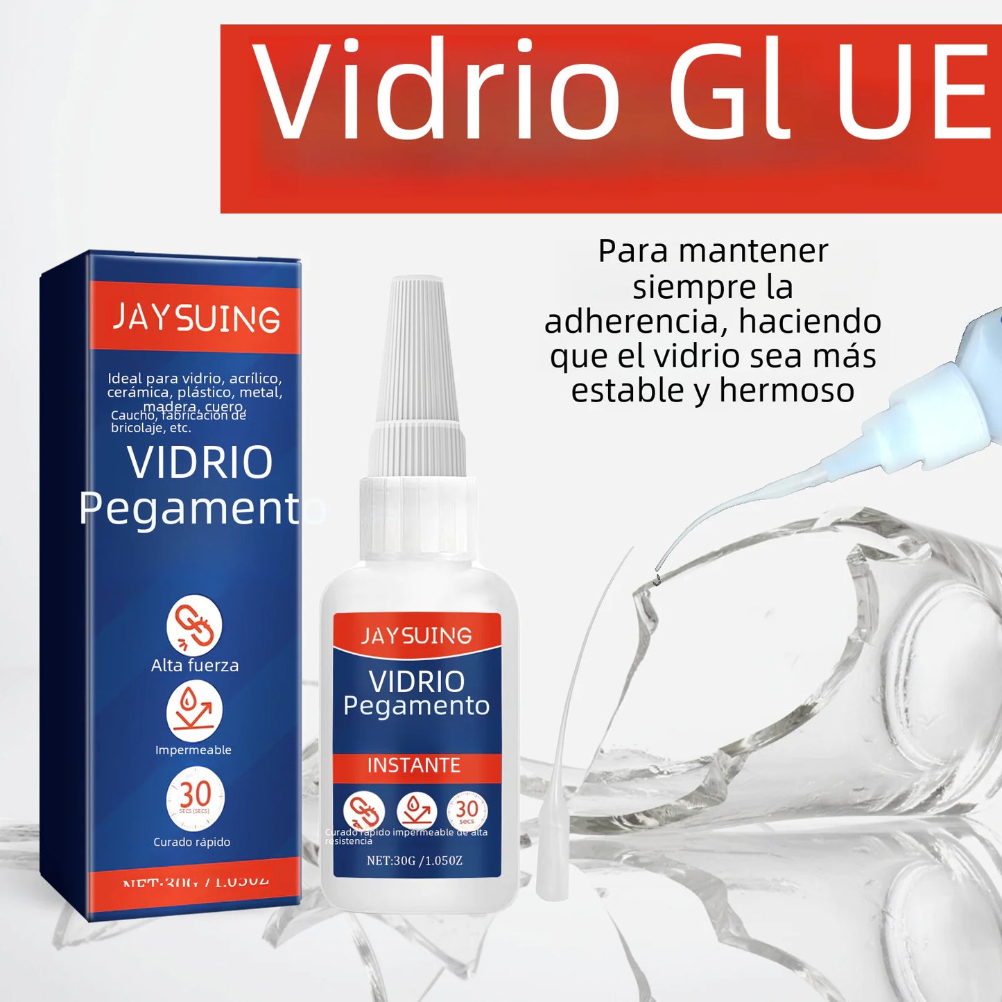 Jaysuing Glass Repair Glue for Quick Adhesive Fixes