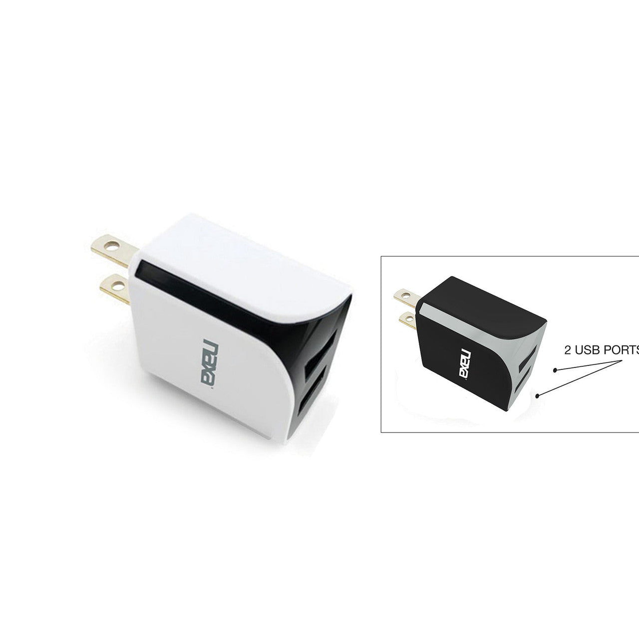 10 Watt 2.1 Amp Dual USB Car Charger-WHITE....-0
