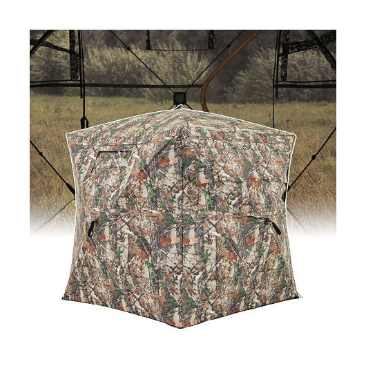 360?° One Way See Through Hunting Blind Ground Blind with Portable Carrying Bag-0