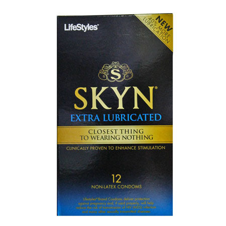 LifeStyles SKYN Extra Lubricated Condoms (12 pack) (Box Packaging)-0