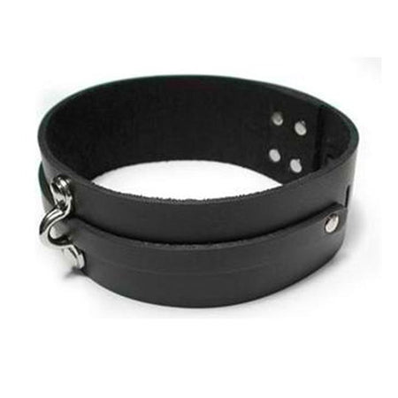 KinkLab Bondage Basics Leather Collar (Black)-0