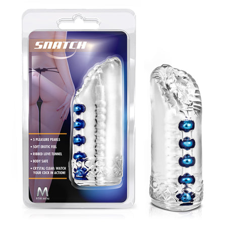 M for Men Snatch Vagina Stroker Clear-0