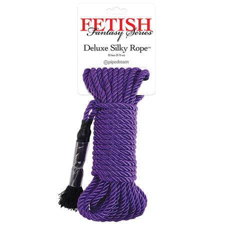Fetish Fantasy Series Deluxe Silk Rope 9.75 m / 32 ft. Purple-0